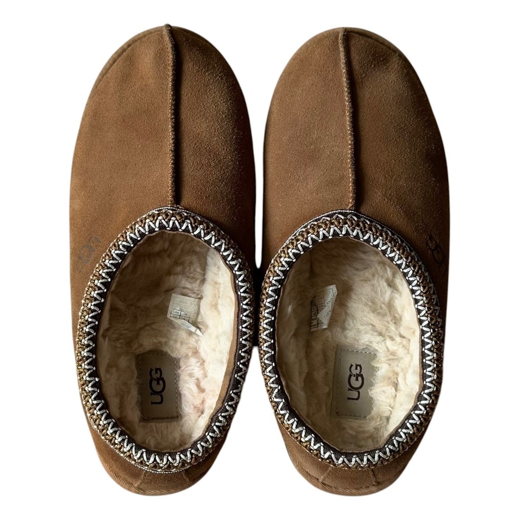 UGG Tasman Suede Slippers Chestnut Brown Men Size 10 Slip On